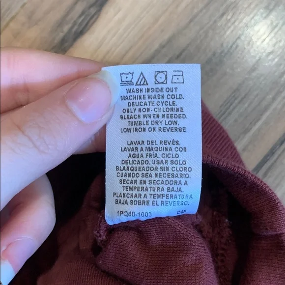 Kid's Unisex Garanimals Burgundy Quilted Christmas Tree Cotton Sweatshirt 18M - Picture 5 of 6